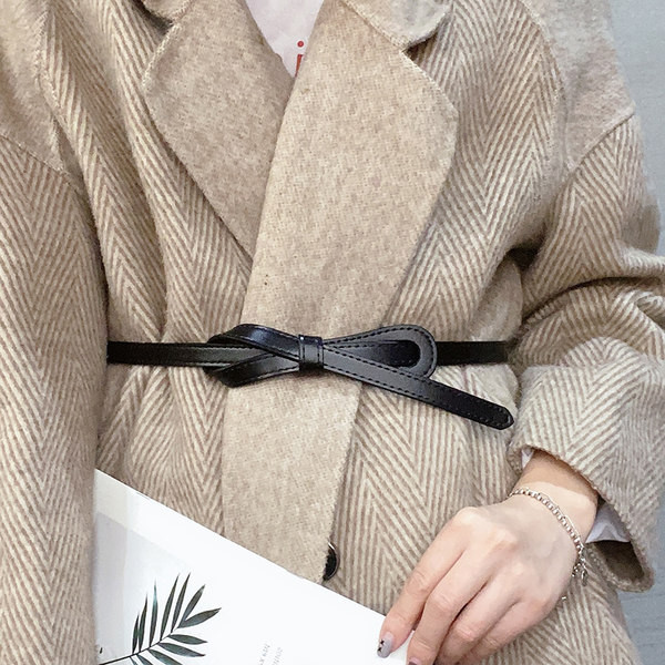 Öko bőrből készült modern női öv a derékra