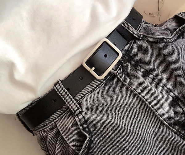 Női perforált műbőr öv