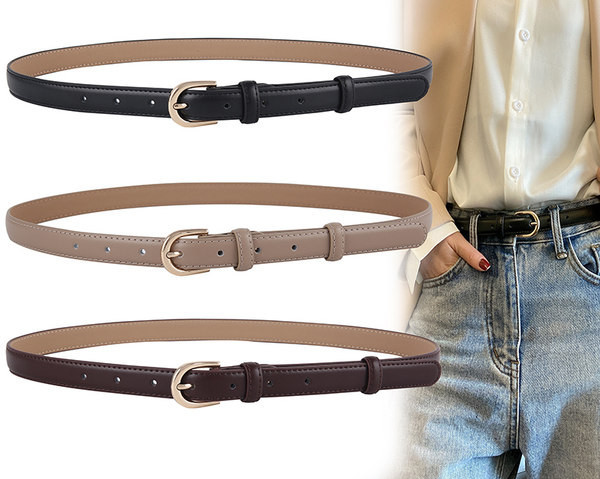 Bőr mindennapi női öv