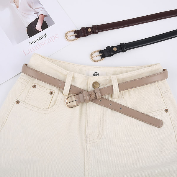 Bőr mindennapi női öv