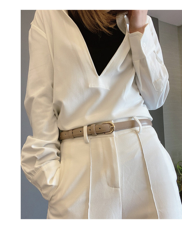 Bőr mindennapi női öv