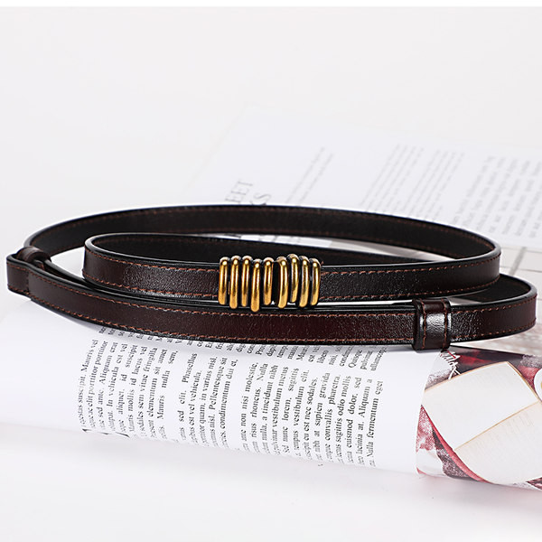 Vékony mindennapi bőr öv