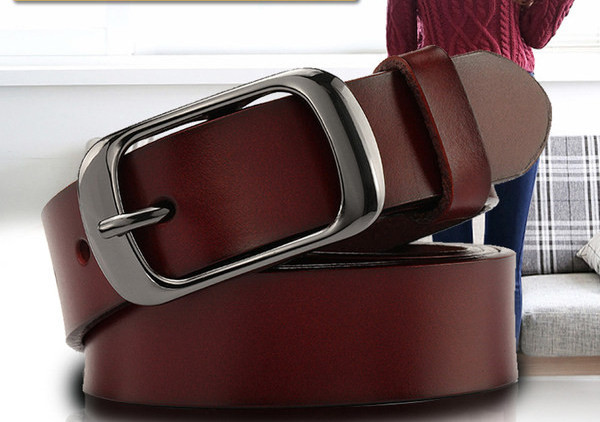 Női öv sima modell ezüst csattal