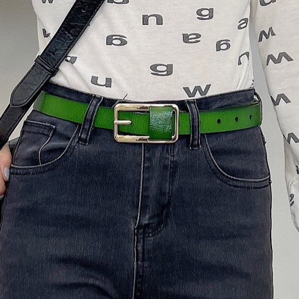 Női bőr öv - sima modell