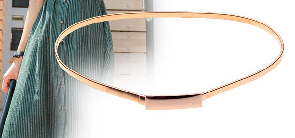 Női rugalmas fém öv arany színben