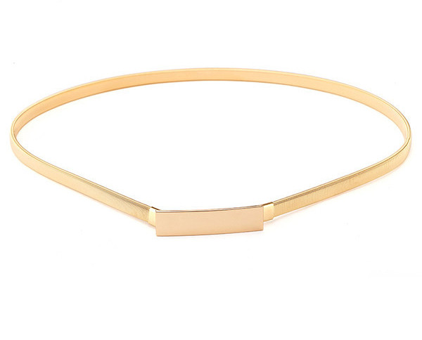 Női rugalmas fém öv arany színben