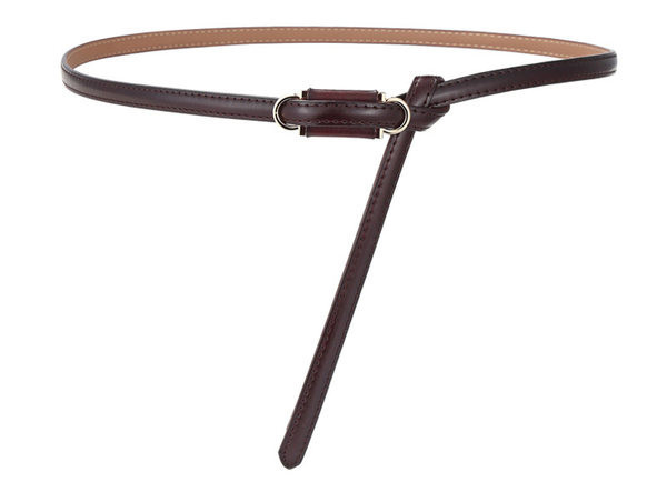 Vékony női műbőr öv