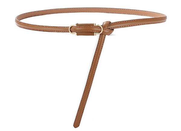 Vékony női műbőr öv