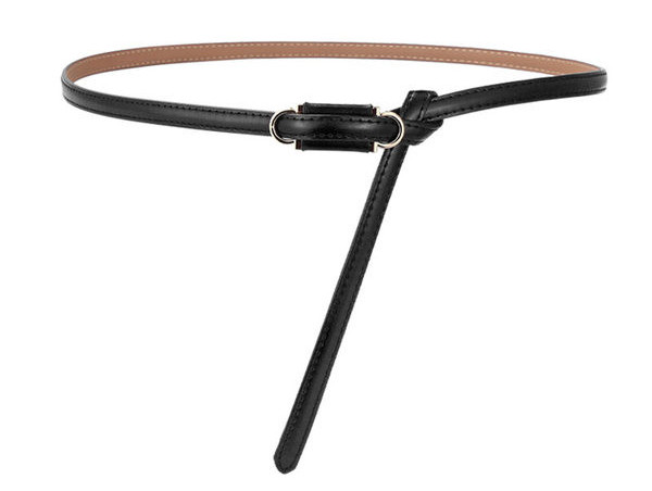 Vékony női műbőr öv