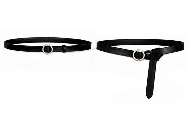 Bőr vékony női öv - két színben