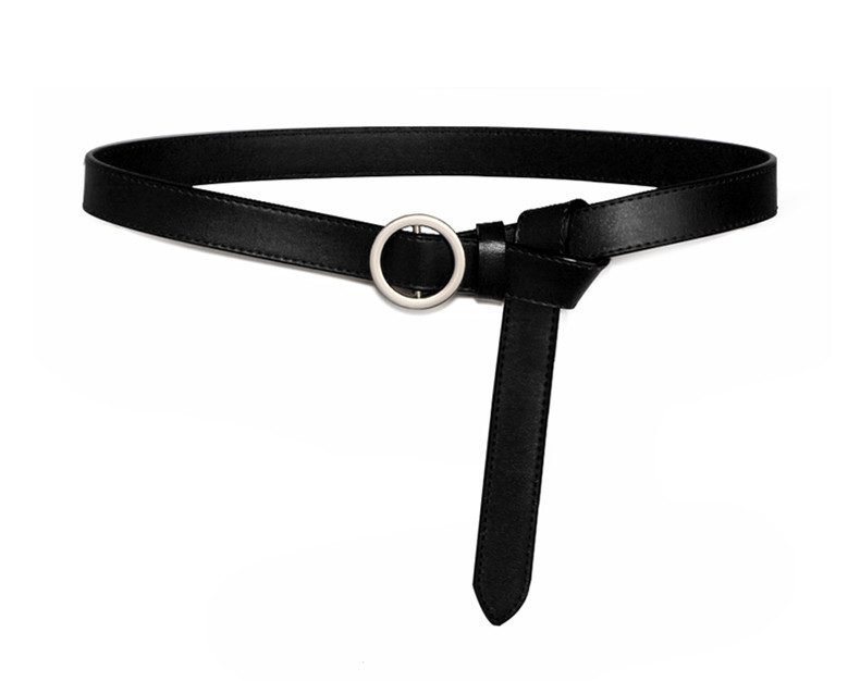 Bőr vékony női öv - két színben
