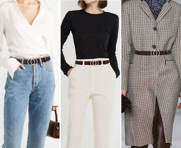 Új modell női bőr öv - fém csattal