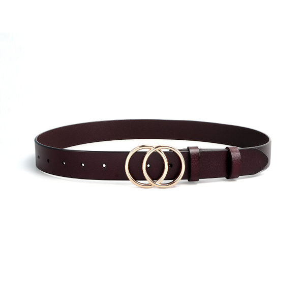 Új modell női bőr öv - fém csattal