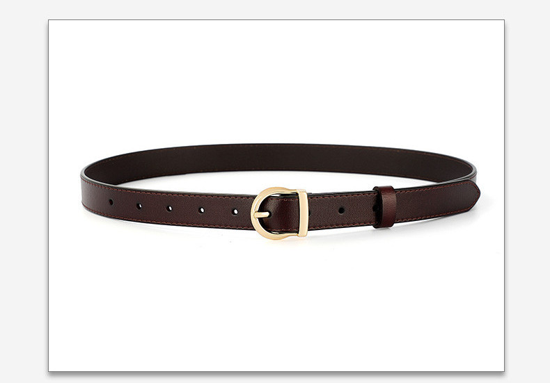 Modern női bőr öv csattal három színben