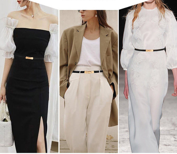 Női öv fém rögzítéssel