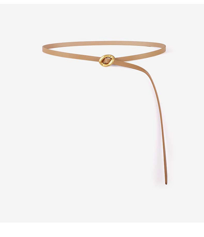 Korszerű női vékony, hosszú műbőr öv