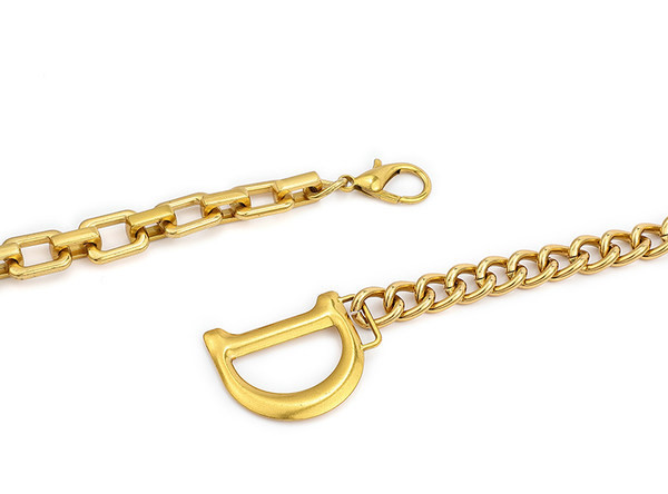 Női fém lánc öv - arany színű