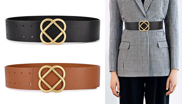 Új modell széles női öv fém rögzítéssel