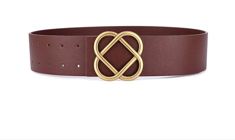 Új modell széles női öv fém rögzítéssel