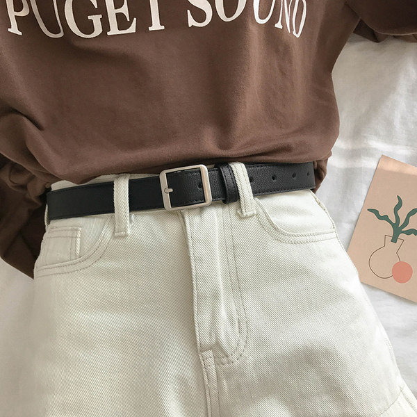 Napi öv négyszögletes csattal