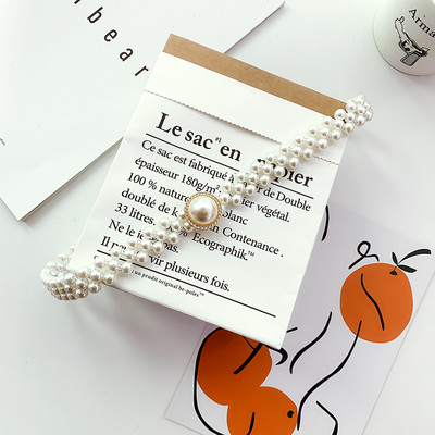 Aktuális női gyöngyös öv - többféle modell