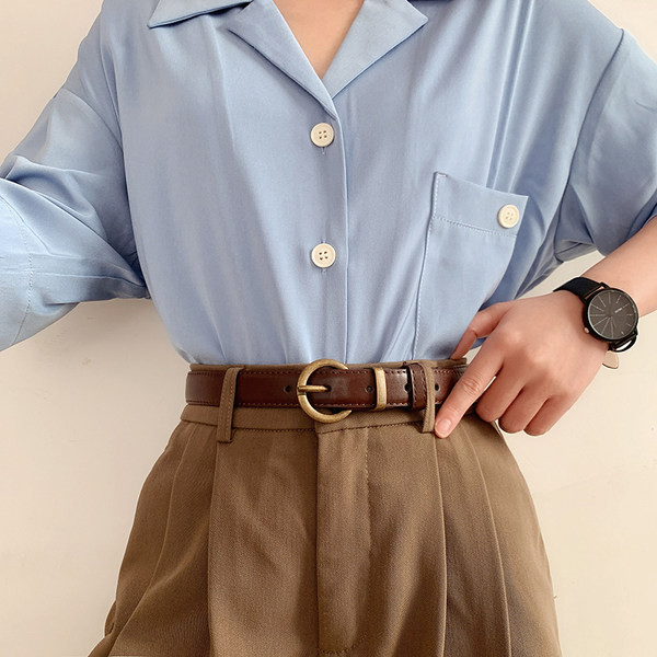 Női bőr öv két színben