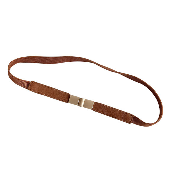 Eko bőrből készült vékony női alkalmi öv