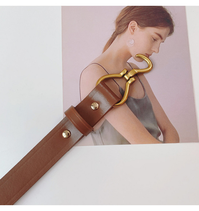 Női perforált öv fém rögzítéssel