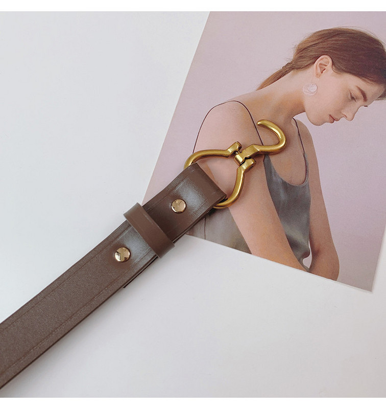 Női perforált öv fém rögzítéssel