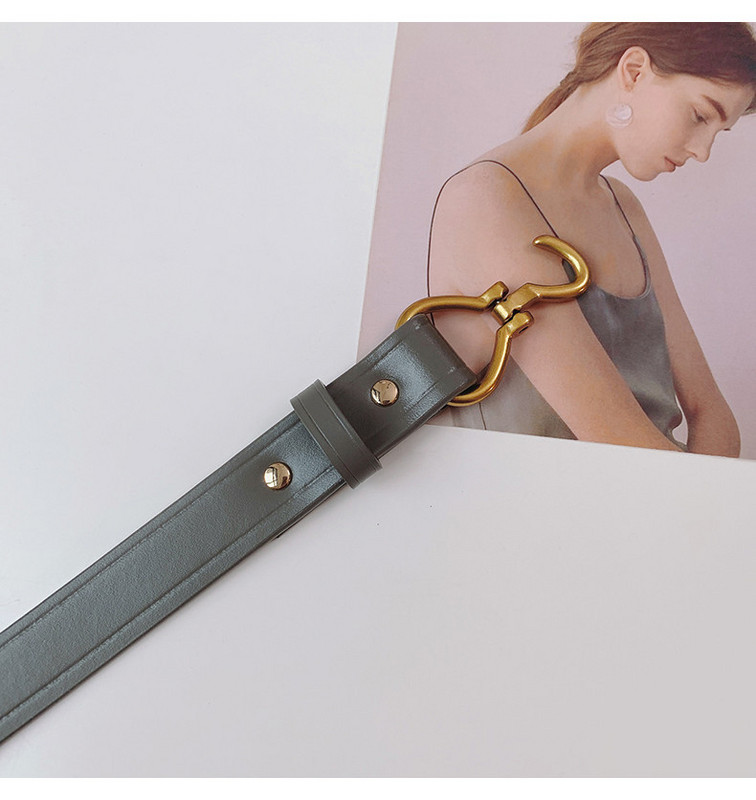 Női perforált öv fém rögzítéssel