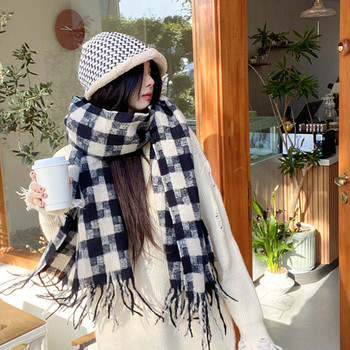 Зимен кариран шал - за жени