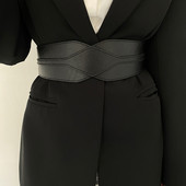 Plata sieviešu ādas josta