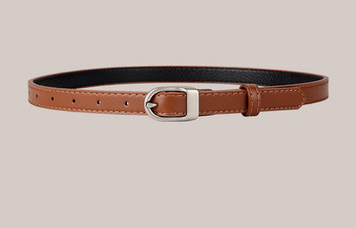 Női bőr öv ezüst csattal