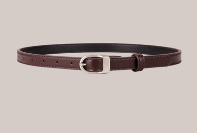 Női bőr öv ezüst csattal