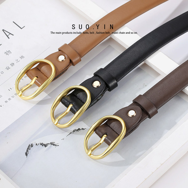 Női bőr öv - fekete és barna színben