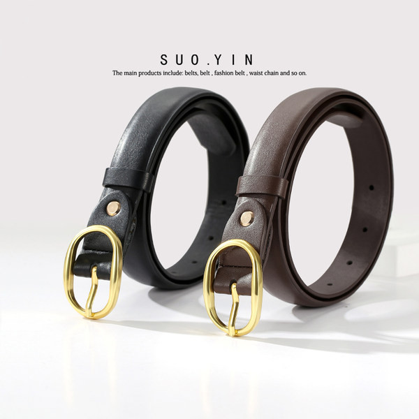Női bőr öv - fekete és barna színben