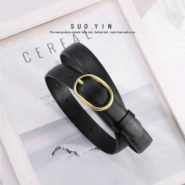 Női bőr öv - fekete és barna színben