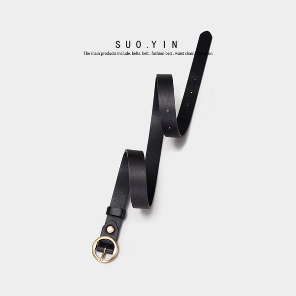 Új modell bőröv kerek csattal