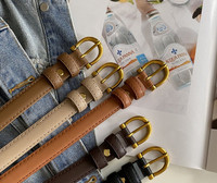 Új modell női vékony öv fém csattal