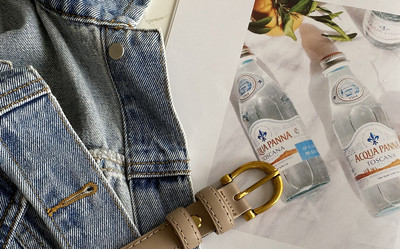 Új modell női vékony öv fém csattal