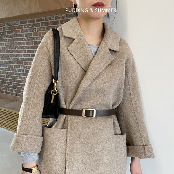 Új modell női bőr öv téglalap alakú csattal