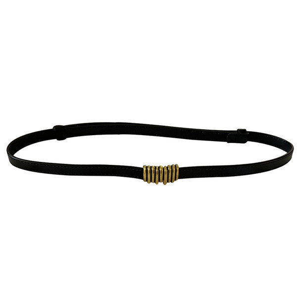 Vékony női öv fém díszítéssel