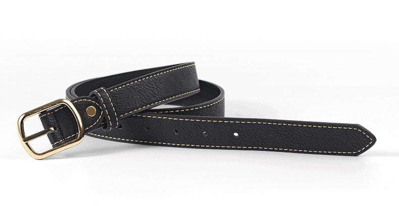 Nappali női bőr öv csattal