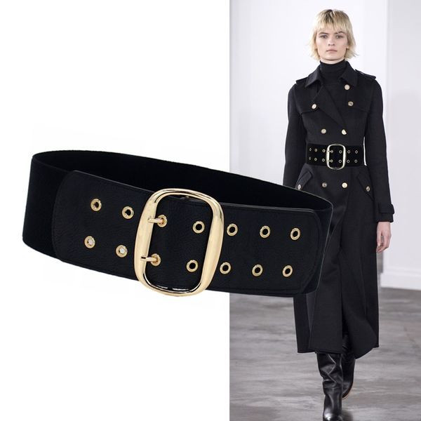 Ženski model širokog remena - crne boje