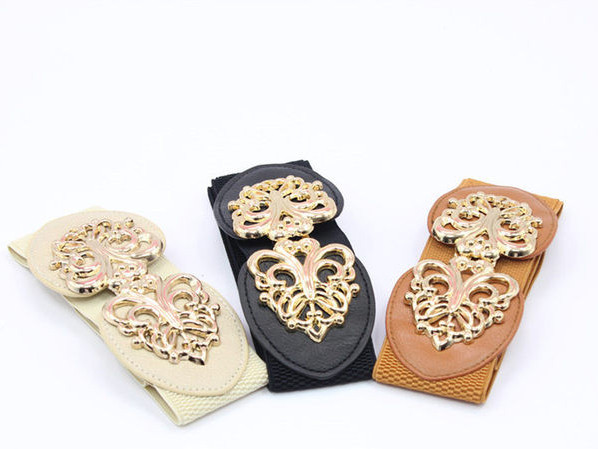 Női széles öv fém díszítéssel