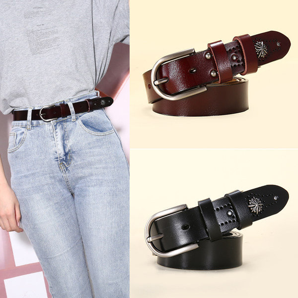 Modern női öv több színben fém díszítéssel