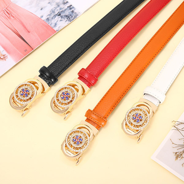 Дамски колан с цветни камъни в няколко цвята