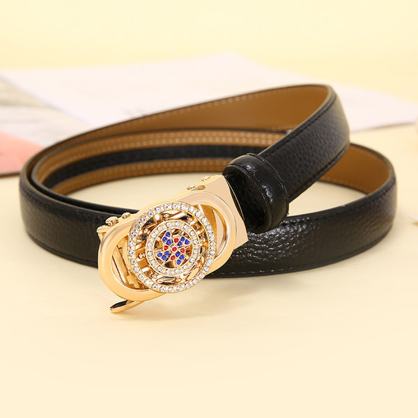 Дамски колан с цветни камъни в няколко цвята