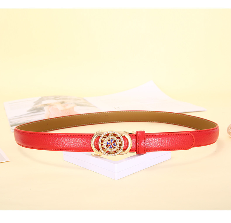 Дамски колан с цветни камъни в няколко цвята