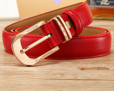 Női korszerű bőr öv csattal